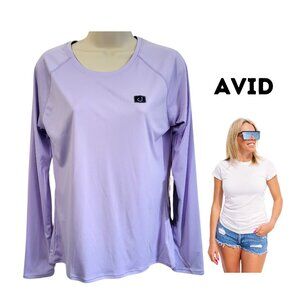 AVID Lavender Long Sleeve Dry-Fit Performance Gear Top - New With Tags Women's M
